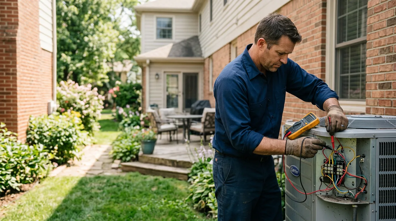 HVAC technician working near Westdale, NY